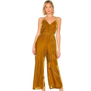 ASTR the label velvet jumpsuit
